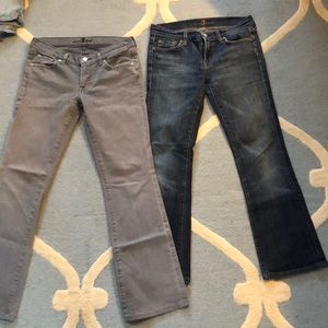 Size 29 for all mankind 7 jeans lot